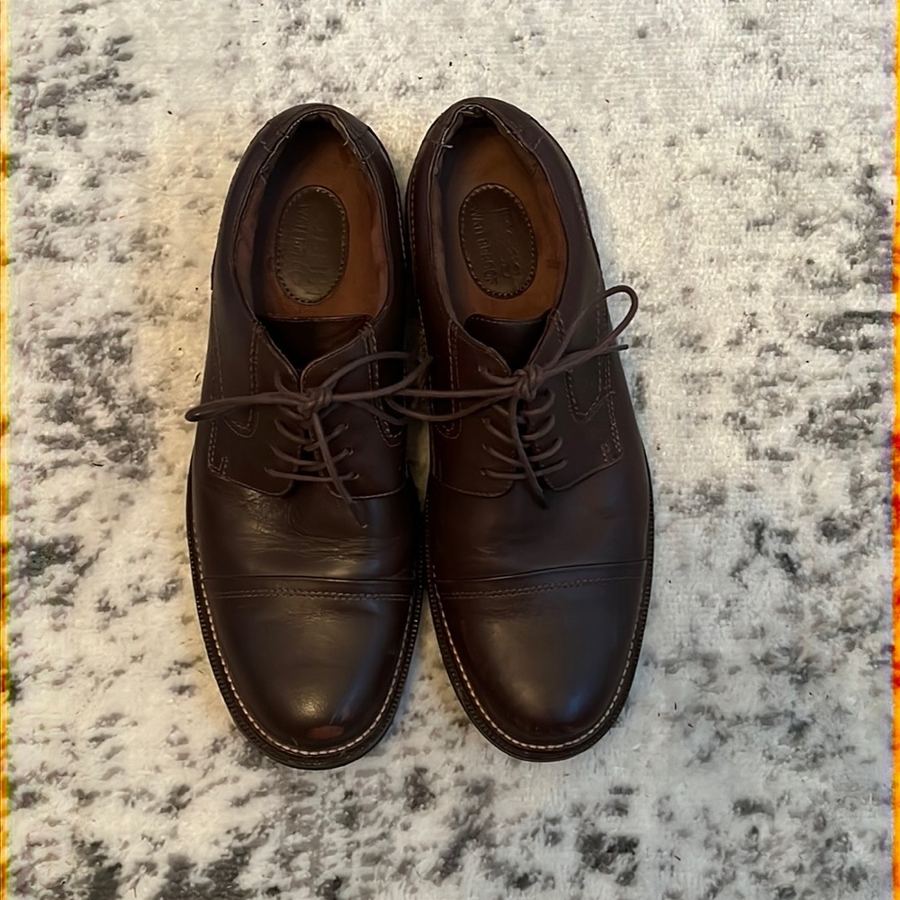 Dress Shoes-Bass Waterproof- Brown- Men’s(Size: 10)